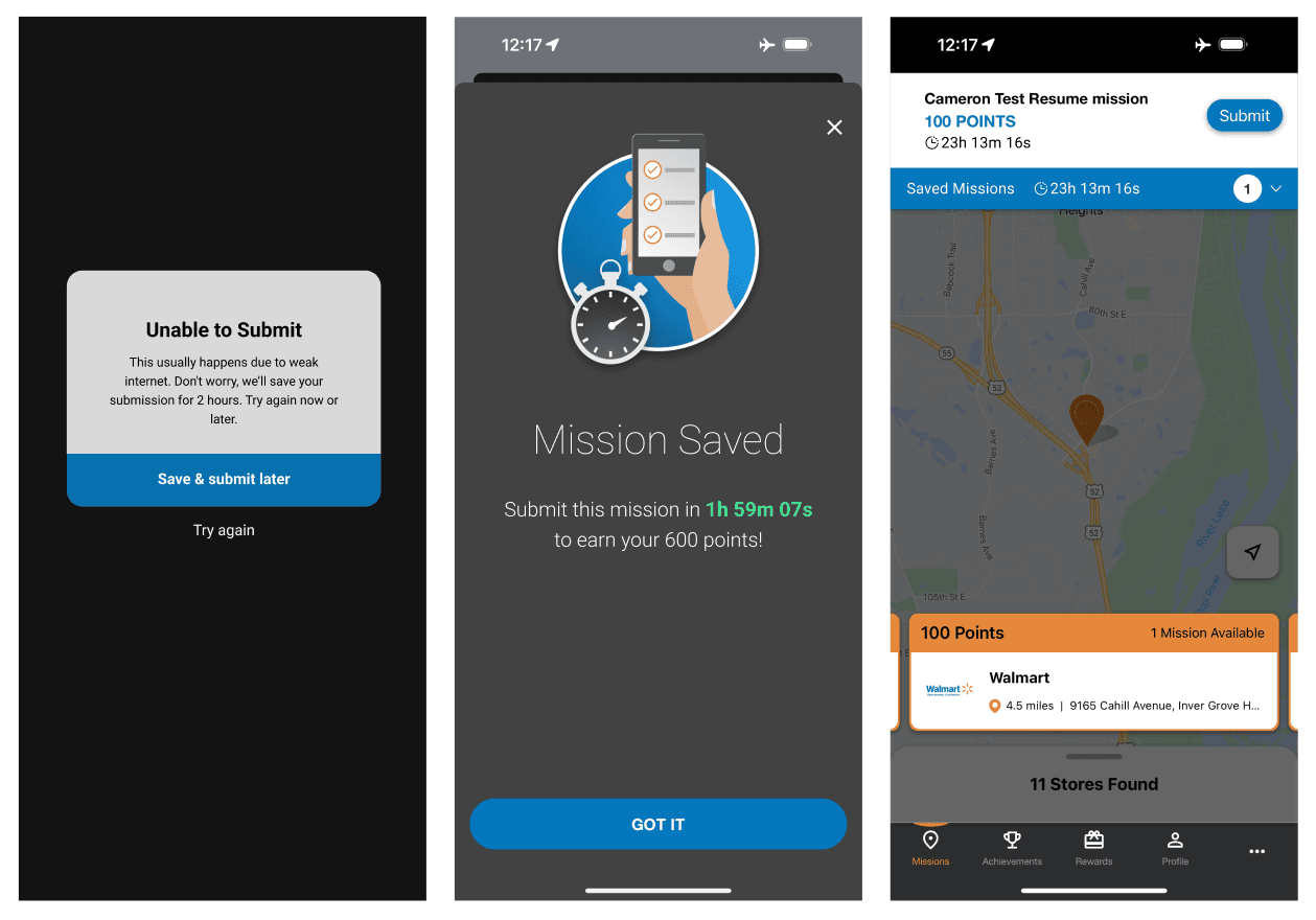 Urgency UI model with at-risk point values